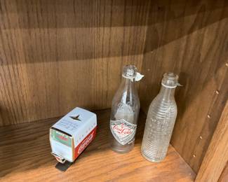 Enesco Coca Cola 1958 Fountain Machine - 75 th Anniversary Coke Bottle - 1920's Orange Crush Bottle