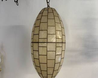 MCM Capiz Shell Lamp