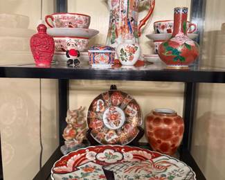 Imari, Kutani, Cinnabar, cloisonné, soap stone carving