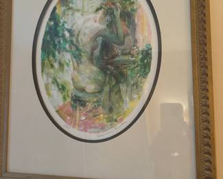 Signed print by Harrison Rucker 