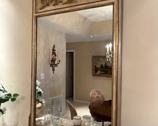 Antique Gold gilded mirror 