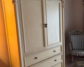 Off white bedroom armoire