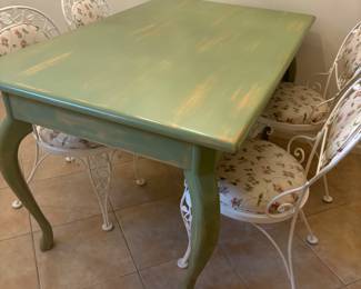 Jade green kitchen table 