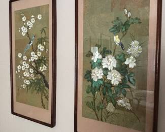 Japanese silk prints 