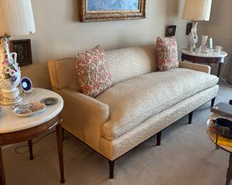 Antique Louis XV French down filled sofa 