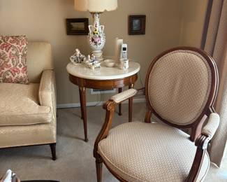 Antique Louis XV pair of arm chairs 