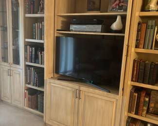 Wall unit and TVs with remotes 