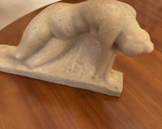 Lady sculpture signed by artist 