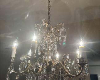 Gorgeous antique crystal chandelier 