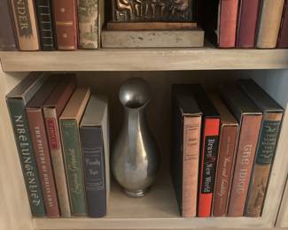 Leather bound vintage books from Heritage  House Book club 