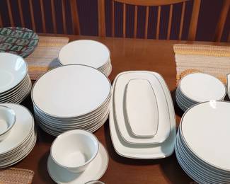 Rosenthal silver rimmed MCM dish set