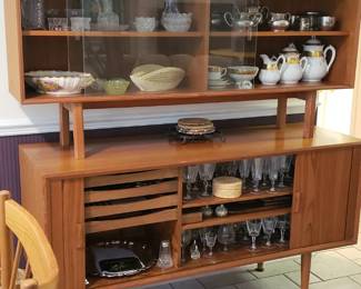 70's SCAN retailer teak hutch