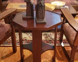 Stickley hexagon side table