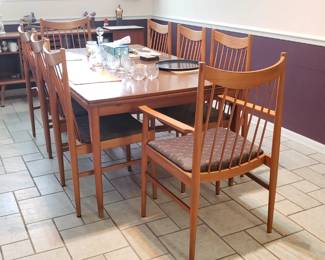 70's SCAN retailer teak table and chairs
