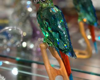 Swarovski crystal parrot 