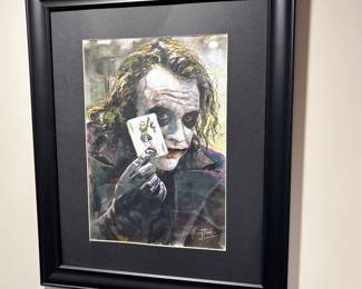Joker framed art