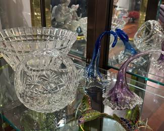 Crystal bowl, basket