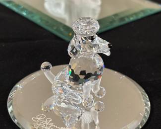 Swarovski crystal poodle