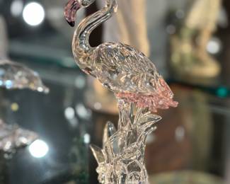 Swarovski crystal flamingo 