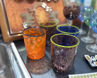 Hand blown glasses