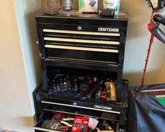 Craftsman tool box, tools