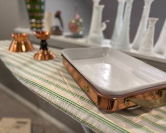 Copper serving dish