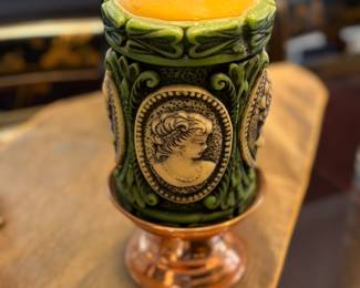 Copper candle holder