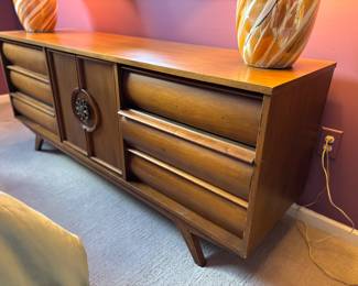 Mid century dresser and night stand