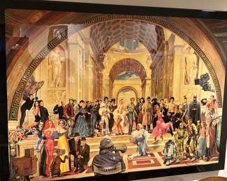 100 years of movie / film framed art