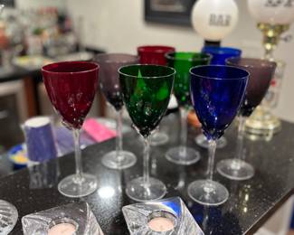 Colorful stemware