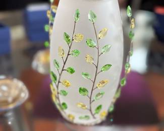 Swarovski crystal candle holder
