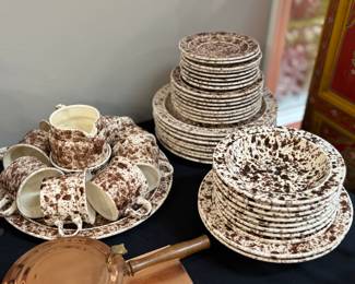 Mid century splatter ware 