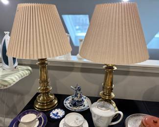 Brass lamps, Dutch windmill