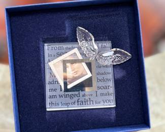 Swarovski crystal butterfly picture frame