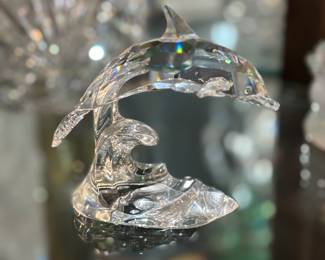 Swarovski crystal dolphin