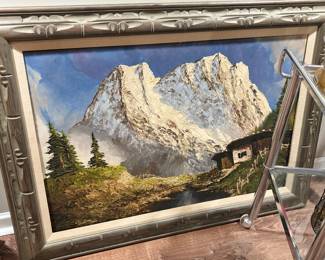 Mountain scene art