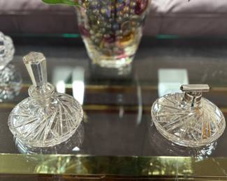 Crystal perfume bottles