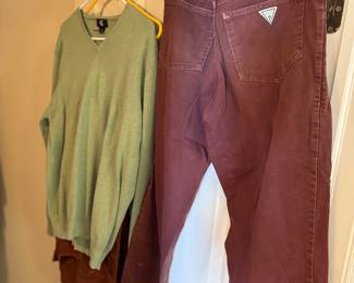 Vintage Guess jeans, sweater