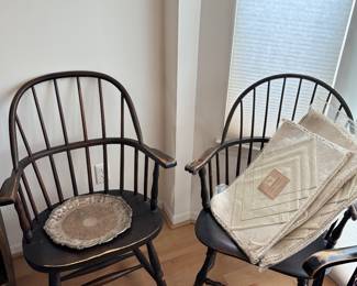 Vintage hoop back Windsor chairs