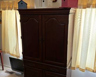 Bird houses, storage cabinet