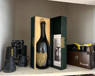 Binoculars, Moet champagne bottle