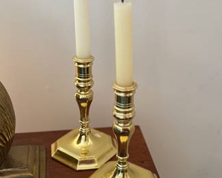 Brass candle sticks