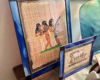 Vintage Egyptian stained glass