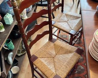 Beautiful vintage ladder back chairs