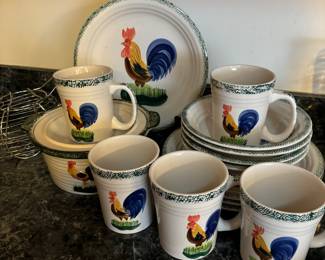 Rooster dish set