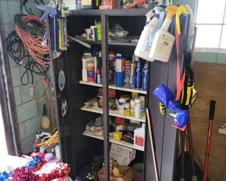 Metal cabinet and stuff!