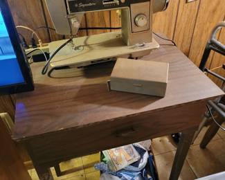 Vintage signature sewing machine.