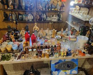 Vintage Barware and salt and pepper Shakers.