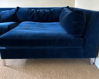 CB2-CRATE AND BARREL MIDNIGHT BLUE SECTIONAL