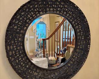 UTTERMOST WICKER MIRROR
